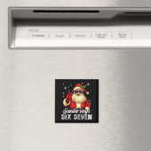 サンタが言った「67」クリスマスの面白いジョーク 67 メメ Xmas マグネット (インサイチュ (食洗機))
