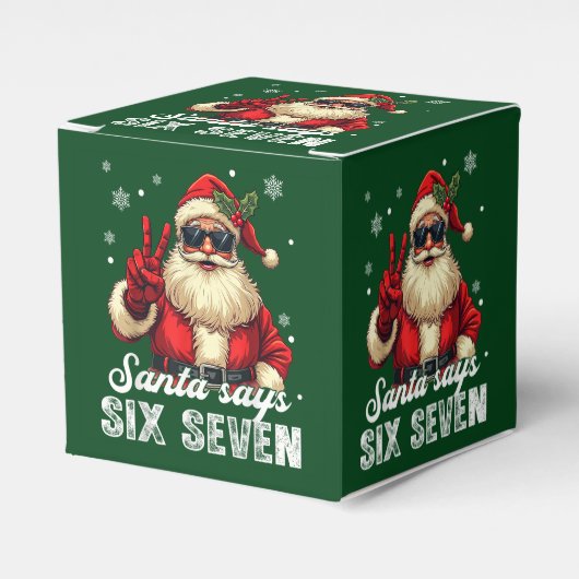 サンタが言った「SIX SEVEN」- 楽しいクリスマスのミーム フェイバーボックス (正面サイド)