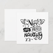 サンタが証明されるまでクリスマスいけなニースおもしろい 招待状 (正面/裏面)