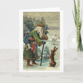 サンタが道を尋ねるカード カード