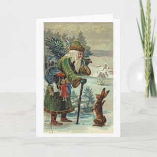 サンタが道を尋ねるカード カード