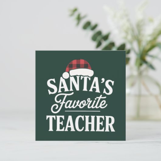 サンタが選んだ最もすばらしいクリスマスの先生 招待状 (スタンド正面)