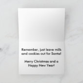 サンタが飲む時("トナカイ") シーズンカード (内部)