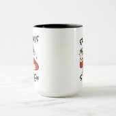 サンタが6時7分と言ったマグ マグカップ (中央)