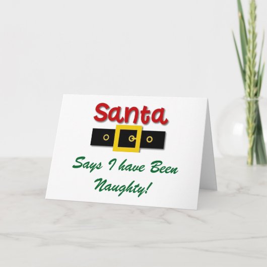 サンタが「クリスマス」いけなと言う シーズンカード (正面)