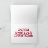 サンタこうもりクリスマスグリーティングカード シーズンカード (内部)