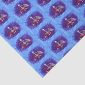 サンタこうもりブルーティッシュペーパー千鳥型 薄葉紙 (詳細)