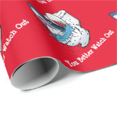 サンタさめを見張れ ラッピングペーパー (ロールコーナー)