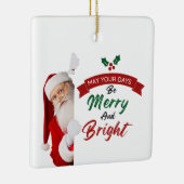 サンタさんいたずら好きなクリスマス セラミックオーナメント (右)