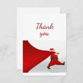 サンタさんおもしろいありがとう サンキューカード (正面/裏面)