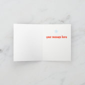 「サンタさんお電話ください」クリスマスカードデザイン シーズンカード (内部)