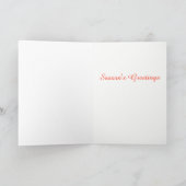 「サンタさんお願い」クリスマスカーカスタムド シーズンカード (内部)