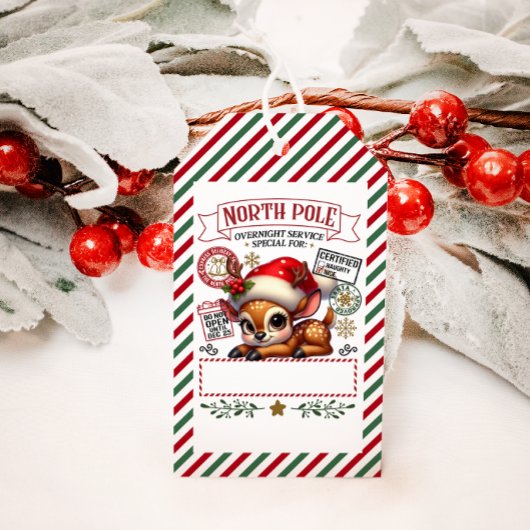 サンタさんからのかわいいクリスマス特別配達 ギフトタグ