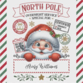 サンタさんからのかわいいクリスマス特別配達 シール (正面)