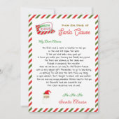 サンタさんからのかわいい水彩文字 (正面)