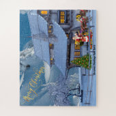 サンタさんからのクリスマスの挨拶 ジグソーパズル (縦)