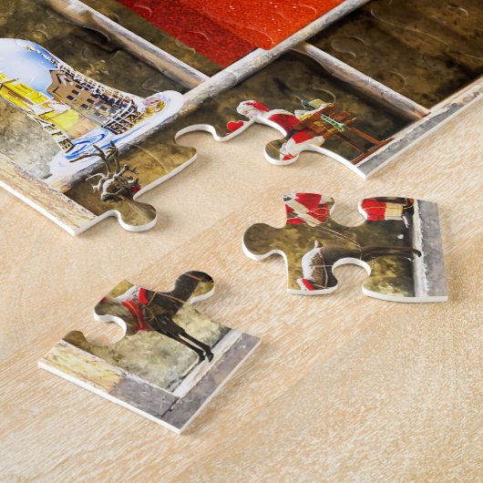 サンタさんからのクリスマスの挨拶 ジグソーパズル (側面)