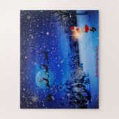 サンタさんからのクリスマスの挨拶 ジグソーパズル (縦)