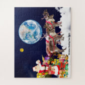 サンタさんからのクリスマスの挨拶 ジグソーパズル (縦)