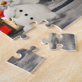 サンタさんからのクリスマスの挨拶 ジグソーパズル (側面)