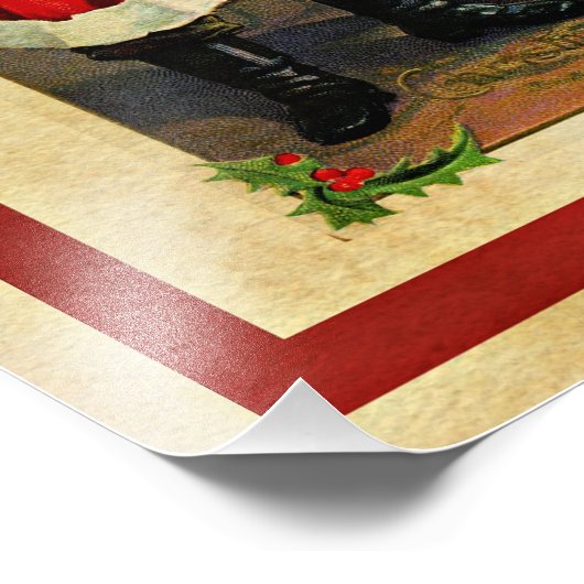 サンタさんからのクリスマスの挨拶 フォトプリント            (角)