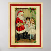 サンタさんからのクリスマスの挨拶 ポスター (正面)