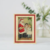サンタさんからのクリスマスの挨拶 ポストカード (スタンド正面)