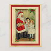 サンタさんからのクリスマスの挨拶 ポストカード (正面)