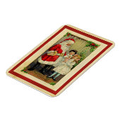 サンタさんからのクリスマスの挨拶 マグネット (左側)