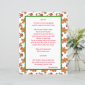 サンタさんからのジンジャーブレッドをテーマにした手紙 (スタンド正面)