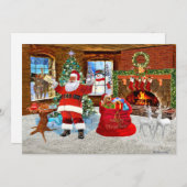 サンタさんからのメリークリスマス シーズンカード (正面/裏面)