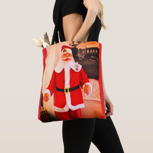 サンタさんからのメリークリスマス トートバッグ (クローズアップ)