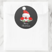 サンタさんからのメリークリスマス ラウンドシール (バッグ)