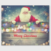 サンタさんからのメリークリスマス ラッピングペーパー (フラット)