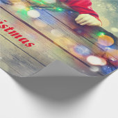 サンタさんからのメリークリスマス ラッピングペーパー (角)