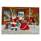 サンタさんからのメリークリスマス ラージペーパーバッグ (裏面)