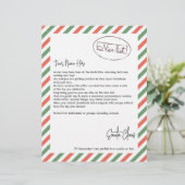 サンタさんからの素敵なリストパーソナライズされたレター (スタンド正面)