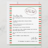 サンタさんからの素敵なリストパーソナライズされたレター シーズンカード (正面)