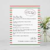 サンタさんからの素敵なリストパーソナライズされたレター シーズンカード (スタンド正面)