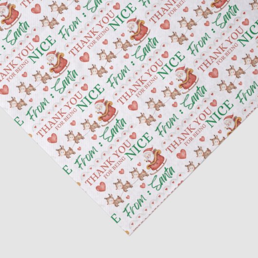 サンタさんから親切にしてくれてありがとうティッシュペーパー 薄葉紙 (詳細)