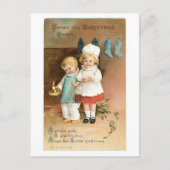 サンタさんがあなたに良いことを願う シーズンポストカード (正面)