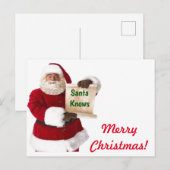 サンタさんがお知り合いのクリスマスポストカード シーズンポストカード (正面/裏面)