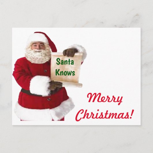 サンタさんがお知り合いのクリスマスポストカード シーズンポストカード (正面)