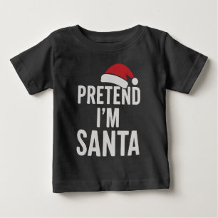 サンタさんごっこ - 面白いクリスマスのユーモア ベビーTシャツ