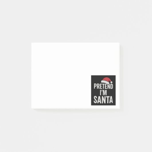 サンタさんごっこ - 面白いクリスマスのユーモア ポストイット (正面)