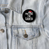 サンタさんごっこ - 面白いクリスマスのユーモア 缶バッジ (インサイチュ)