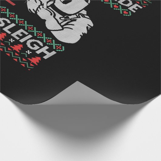 サンタさんそりは誰が作ったか推測 |ウェルダーおもしろいギフト ラッピングペーパー (角)