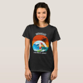サンタさんだって雪は要らない 7月のクリスマスはおかしい Tシャツ (正面フル)