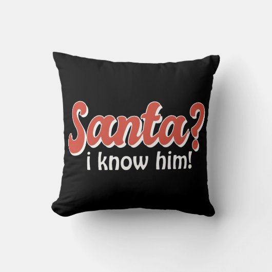 サンタさんってクリスマスおもしろい知り クッション (正面)