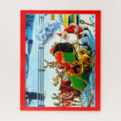 サンタさんとそりは ジグソーパズル (縦)